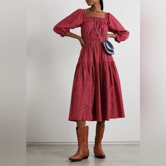 NWT The Great Reunion Printed Midi Dress Small - Picture 1 of 7